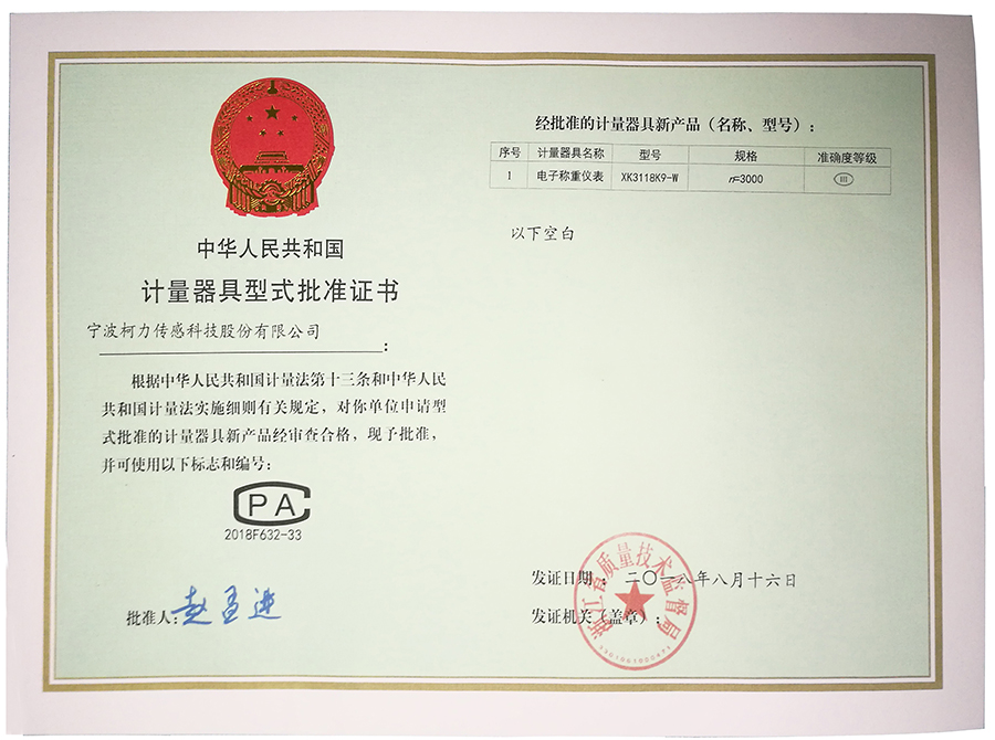 電子稱重儀表：XK3118K9-W