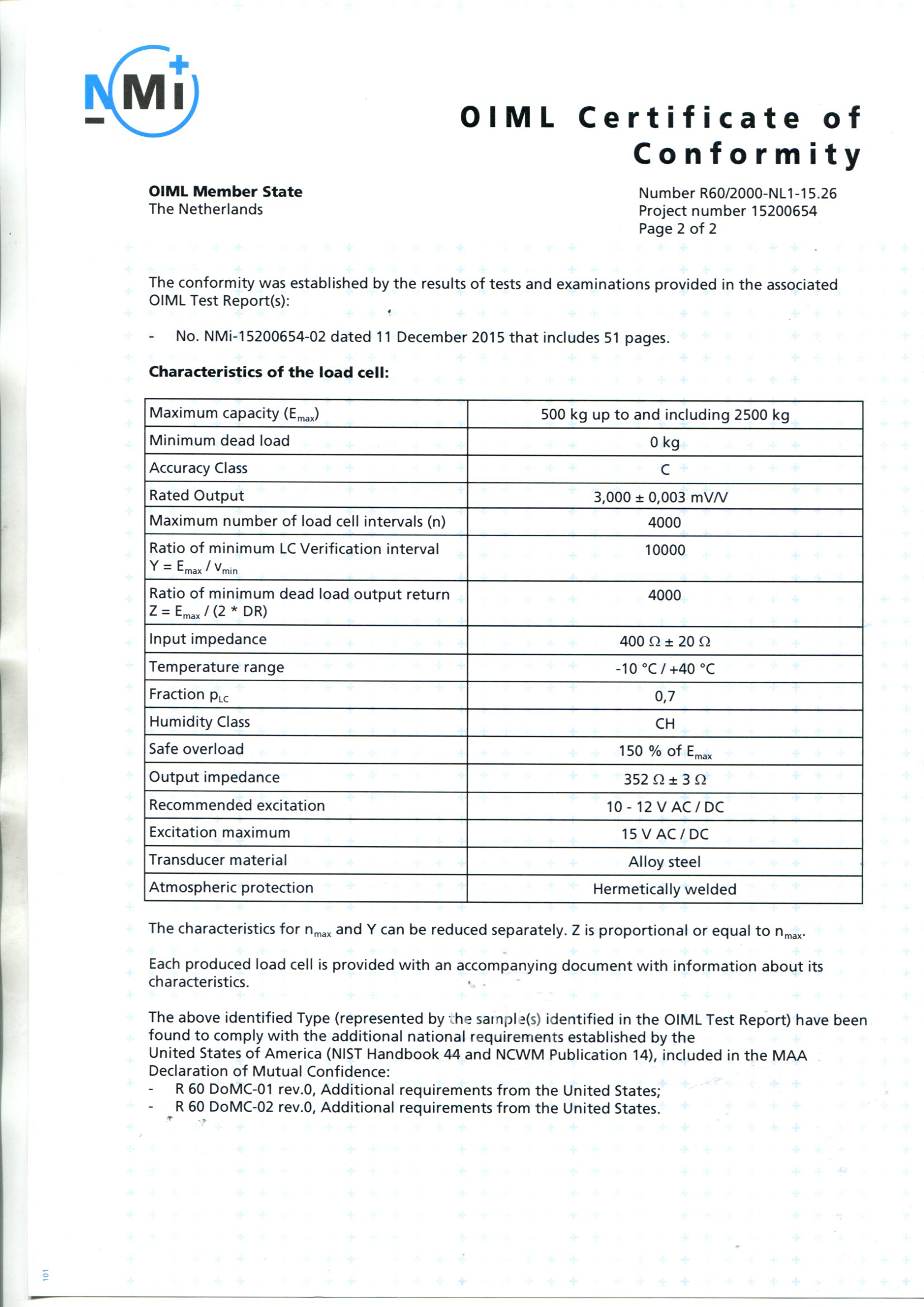 OIML-SQB （500kg-2500Kg）C4